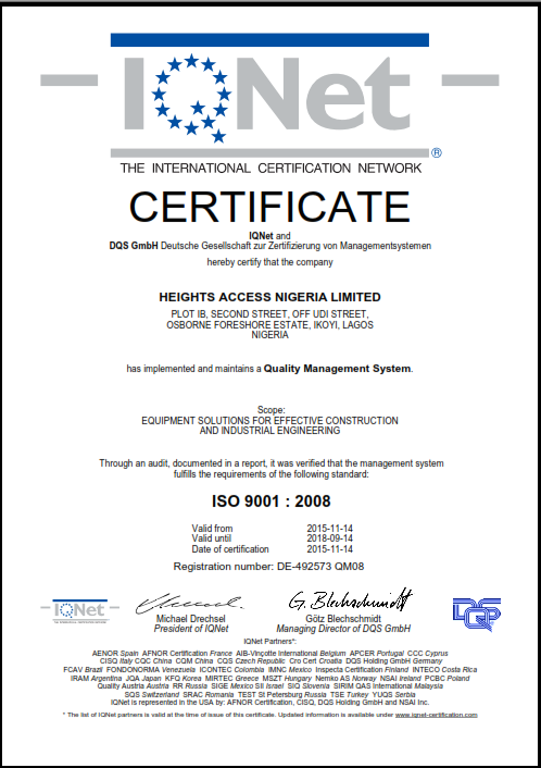 HANL_IQNET ISO 9001_2008 Certificate